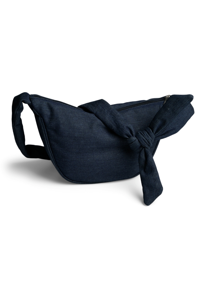 PCAMANDA DENIM KNOT BUMBAG PWP 17160829 DARK BLUE DENIM